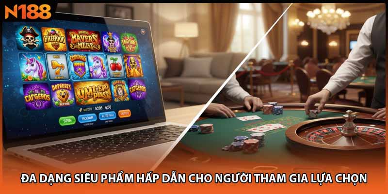 Đa dạng siêu phẩm hấp dẫn cho người tham gia lựa chọn